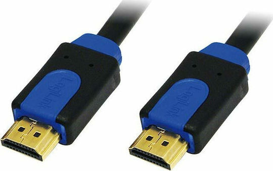 LogiLink HDMI 1.4 High Speed 1080p 120Hz Cable HDMI male - HDMI male 10m Μαύρο