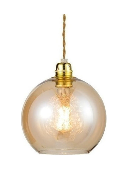 Aca Pendant Light Honey with Socket E27 30cm