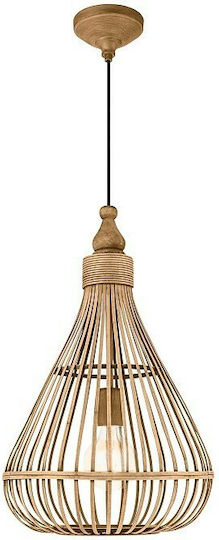 Eglo Amsfield Pendant Light Brown with Socket E27 35x110x110cm