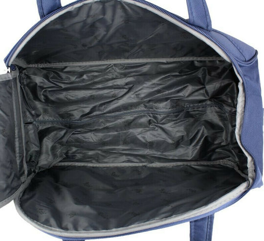 Rain Reisetasche Zurück 70Es Blau mit Rädern Stoff L60xB33xH34cm