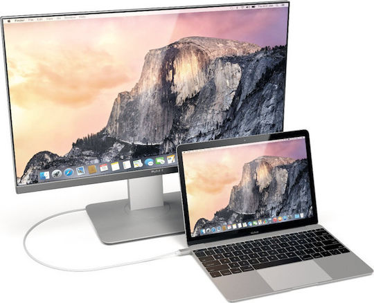 Satechi HDMI Кабел HDMI Мъжки - USB-C Мъжки 1.8м Сребрист