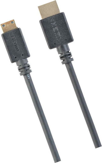 Cablexpert HDMI 1.4 High Speed 1080p 120Hz Cable HDMI male - mini HDMI male 1.8m Μαύρο