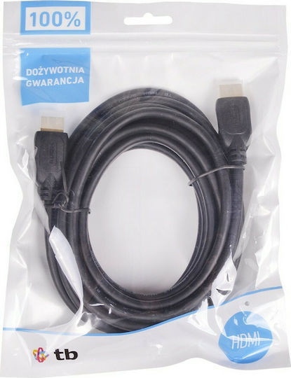 HDMI 1.4 High Speed 1080p 120Hz Кабел HDMI Мъжки - HDMI Мъжки 3м Черен