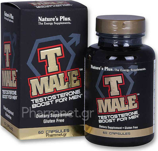 Nature's Plus T-Male Supplement for Libido & Testosterone Enhancement 60 Capsules