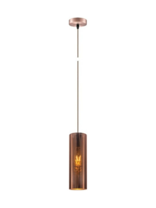 VK Lighting VK/03165/COP/10 Pendant Light Single-Light for Socket E27 Bronze