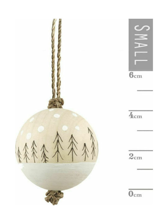 Holz Weißer Ball 4cm Holz Weißer Ball 4cm