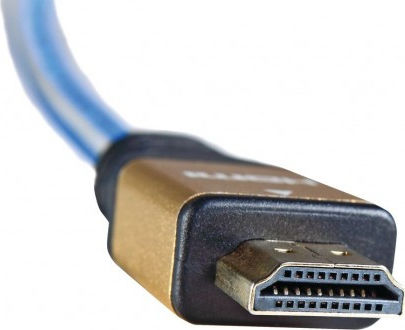 iBox HDMI 2.0 Premium High Speed 4K 60Hz HDR Braided Cable HDMI male - HDMI male 1.5m Μπλε