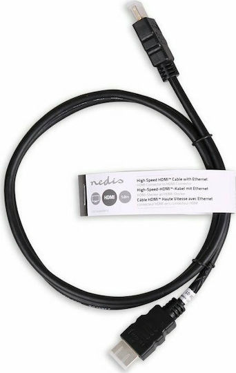 Nedis HDMI 2.0 Premium High Speed 4K 60Hz HDR Cable HDMI Male - HDMI Male 1m Black