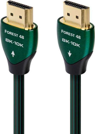 Audioquest Forest 48 HDMI 2.1 Ultra High Speed 48Gbps 4K 120Hz HDR VRR Cable HDMI male - HDMI male 1.5m Πράσινο