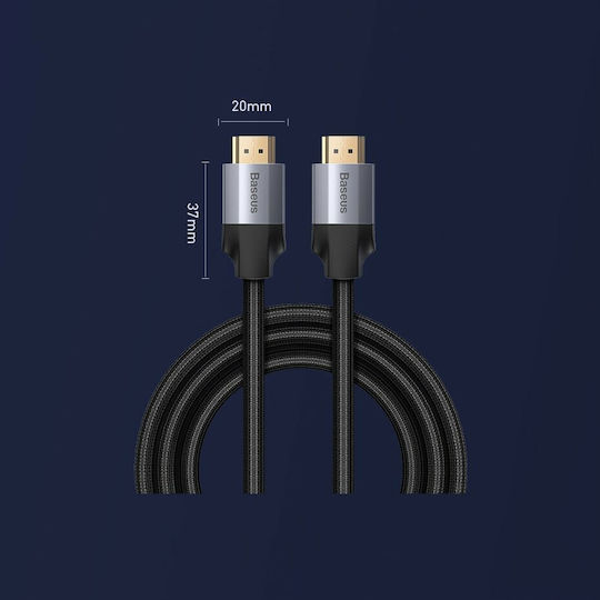 Baseus Enjoyment HDMI 2.0 Braided Cable HDMI male - HDMI male 1m Black
