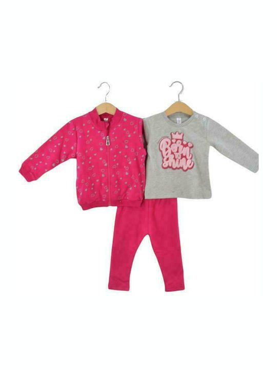 Dreams by Joyce Set pentru copii cu Pantaloni Magazin online de iarnă 3buc Fuchsia