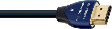Audioquest BlueBerry HDMI 2.0 Premium Hochgeschwindigkeits-4K-60Hz-HDR-Kabel HDMI-Stecker - HDMI-Stecker 1,5m Blau Audioquest
