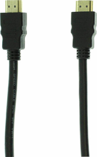 HDMI 1.4 High Speed 1080p 120Hz Braided Cable HDMI male - HDMI male 5m Κόκκινο