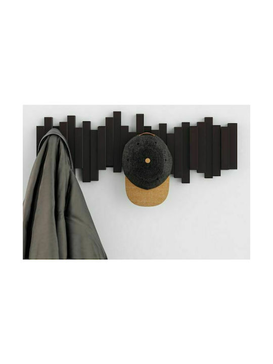 Umbra Wall Hanger Sticks Plastic 5 Hooks Brown 49.2x2.9x8.1cm