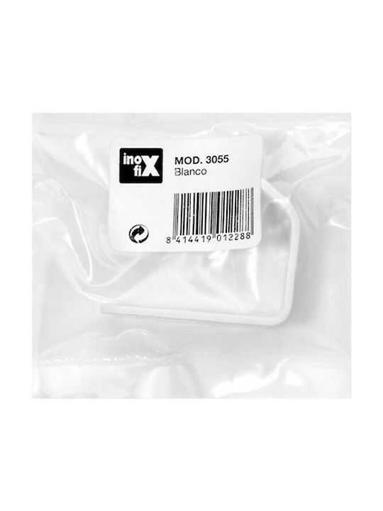 Inofix Metal Wall Hanger White 4.9x2x5.9cm