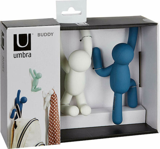 Umbra Plastic Multicolour Wall Hanger 7.6x7.6x16.5cm 3 Pieces