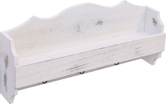vidaXL Αντικέ Ξύλινη 3 Θέσεων 50x10x23cm