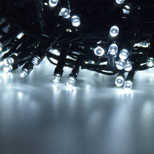 400 Lights LED 23m. Cold White in String 1pcs