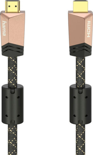 HAMA Cablu Premium HDMI De Sex Masculin - HDMI De Sex Masculin 1.5m Negru