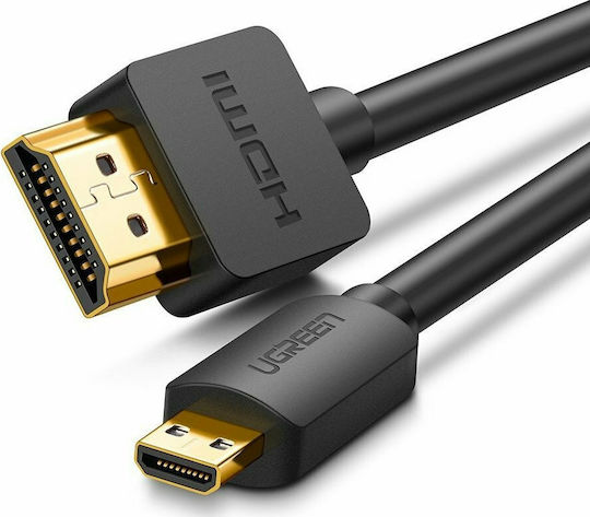 Ugreen HD127 HDMI 2.0 Premium High Speed 4K 60Hz HDR Cable HDMI Male - Micro HDMI Male Length 1.5m Black