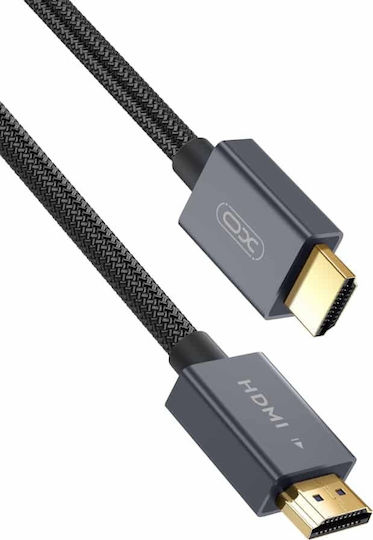 XO HDMI 2.1 Ultra High Speed 48Gbps 4K 120Hz HDR VRR Braided Cable HDMI Male - HDMI Male 1.5m Black