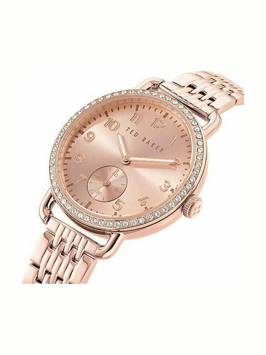 Ted Baker Hannahh Ρολόι Μπαταρίας με Μεταλλικό Μπρασελέ