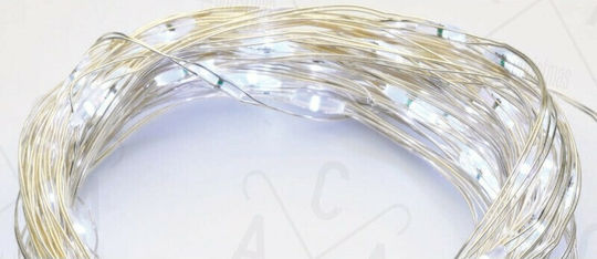 200 Lights LED 20m. Cold White Solar in String 1pcs