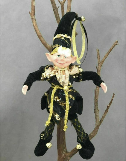 Iliadis Christmas Fabric Figure Elf Black Height 30cm Elf