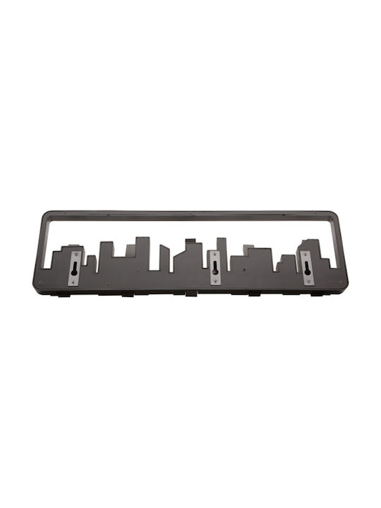 Umbra Κρεμάστρα Τοίχου Skyline Πλαστική 5 Θέσεων Μαύρη 49x2.9x14.6cm