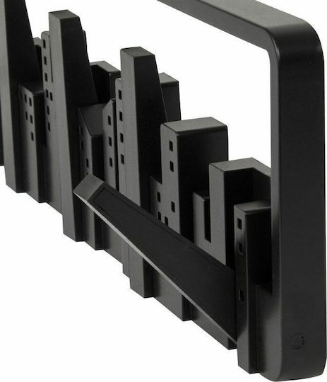 Umbra Wall Hanger Skyline Plastic 5 Hooks Black 49x2.9x14.6cm