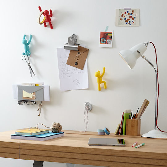 Umbra Wall Hanger Buddy Hooks Plastic Multicolour 7.6x7.6x16.5cm 3 Pieces