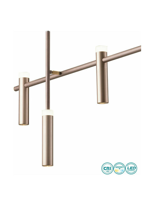 Fan Europe Candle Pendant Light Brown Rail 120x70x180cm