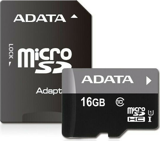 Adata AUSDH16GUICL10-RA1 microSDHC 16GB U1 UHS-I 50MB/s Cu Adaptor