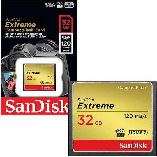 Sandisk Extreme CompactFlash 32GB 120MB/s