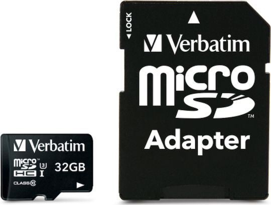 Verbatim Pro microSDHC 32GB U3 UHS-I 90MB/s Cu Adaptor