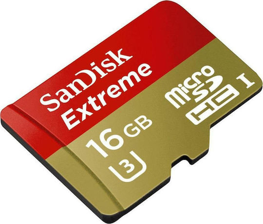 Sandisk Ultra microSDHC 16GB U1 A1 UHS-I 80MB/s με αντάπτορα
