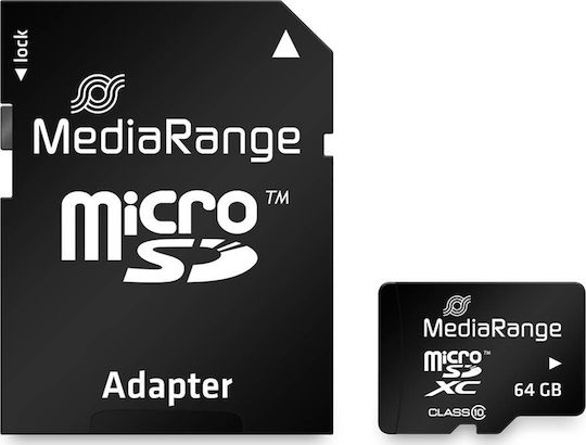 MediaRange microSDXC 64GB Class 10 A1 High Speed 60MB/s με αντάπτορα