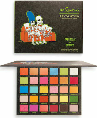 Revolution Beauty The Simpsons Eye Shadow Palette Matte in Solid Form Spooktacular