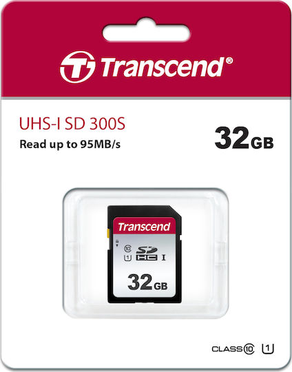 Transcend 300s SDHC 32GB U1 V30 UHS-I
