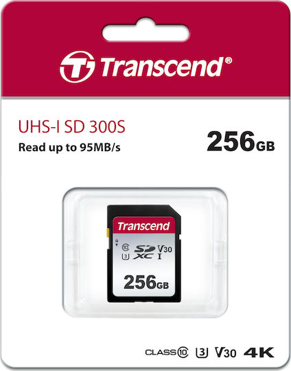 Transcend 300s SDXC 256GB U3 V30 UHS-I 95MB/s