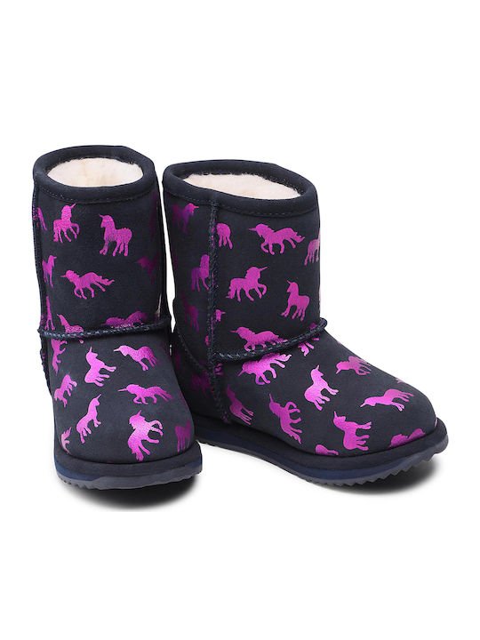 Rainbow Unicorn Brumby Ghete de Zăpadă Copii din Suede Negre