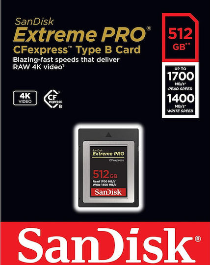 Sandisk Extreme Pro CFexpress 512GB