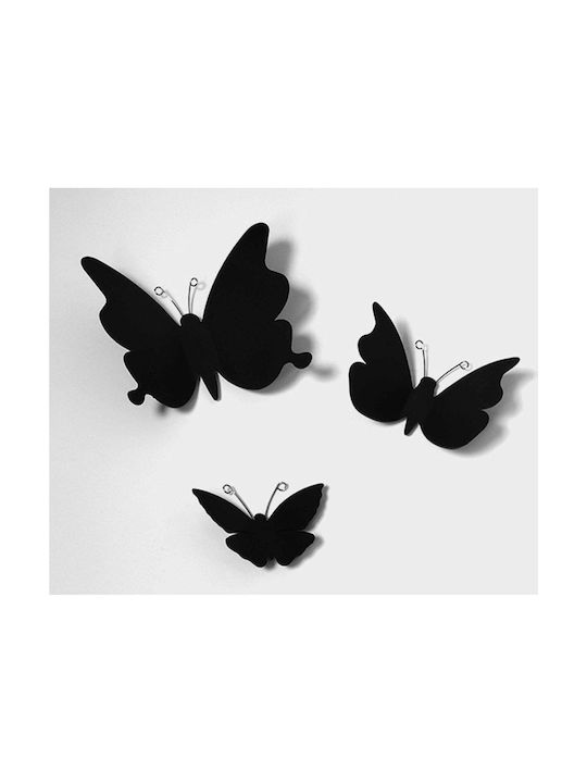 Διακοσμητικό Αυτοκόλλητο Τοίχου Butterflies 3D 12τμχ Ango