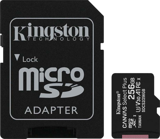 Kingston Canvas Select Plus microSDXC 256GB U3 V30 A1 UHS-I 100MB/s