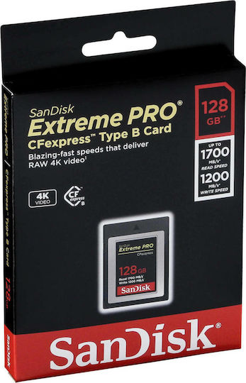 Sandisk Extreme Pro CFexpress 128GB 1700MB/s | Skroutz.gr