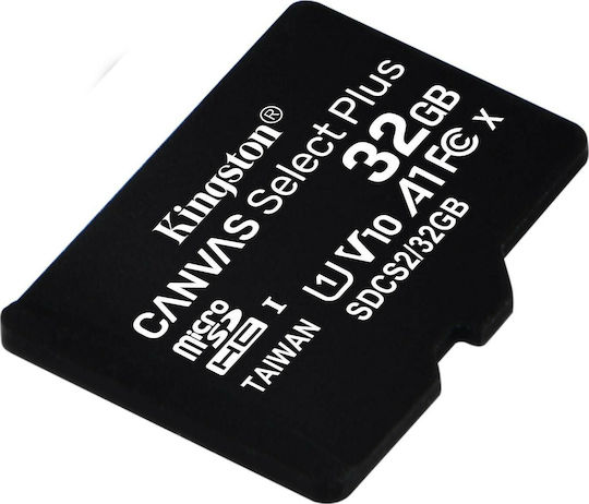 Kingston Canvas Select Plus microSDHC 32GB Клас 10 U1 V10 A1 UHS-I