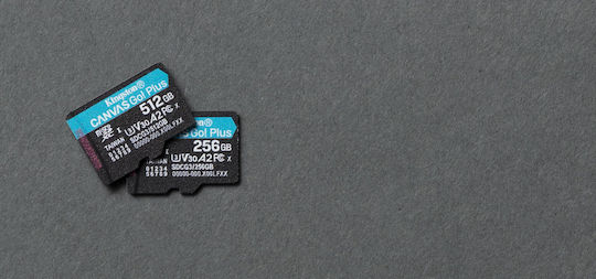 Kingston Canvas Go! Plus microSDXC 256GB Clasa 10 U3 V30 A2 UHS-I