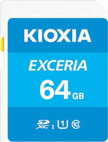 Kioxia EXCERIA microSDXC 64GB U1 UHS-I 100MB/s с адаптер