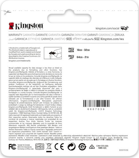 Kingston Canvas Go! Plus microSDXC 64GB Clasa 10 U3 V30 A2 UHS-I