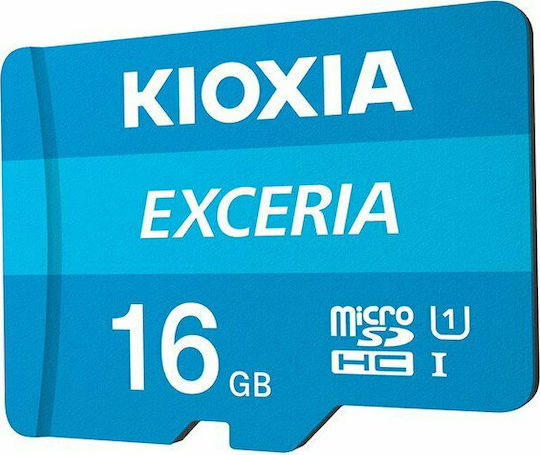 Kioxia EXCERIA microSDHC 16GB U1 UHS-I 100MB/s с адаптер